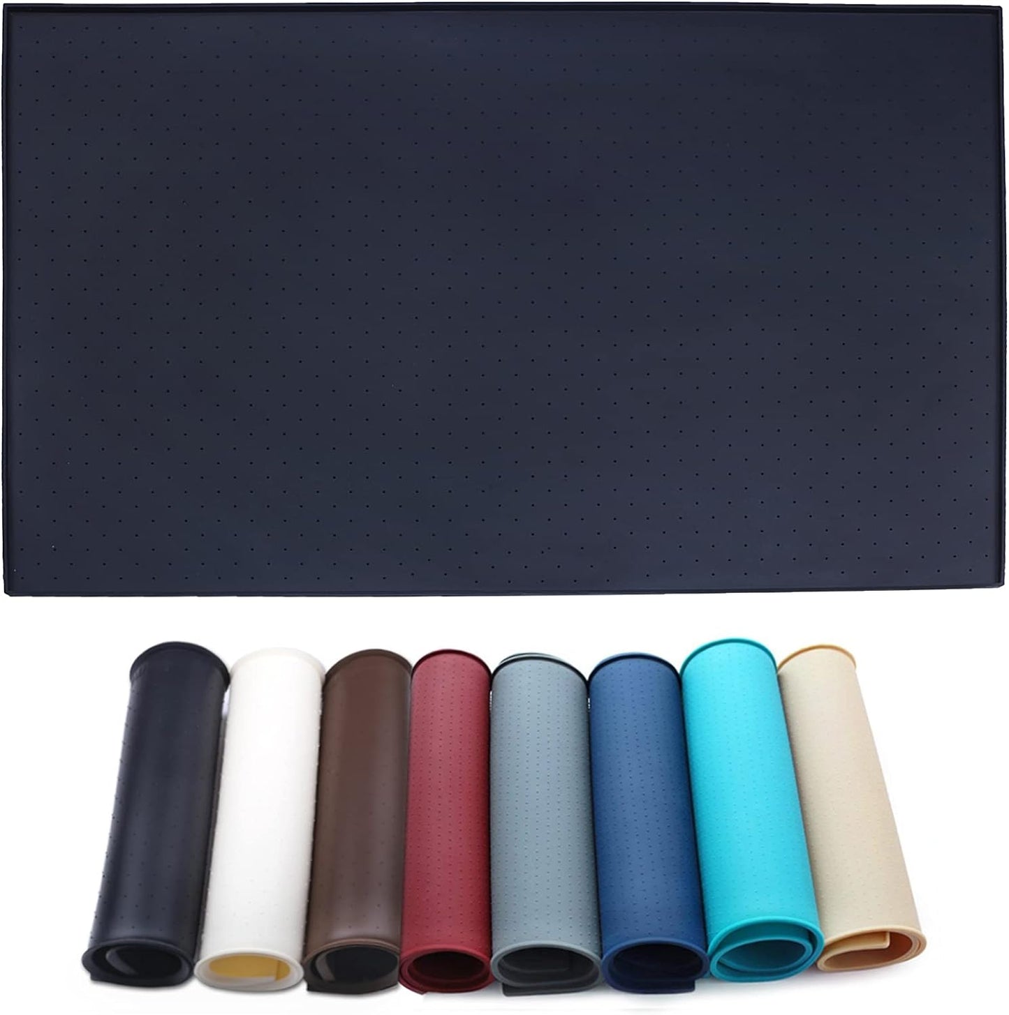 Cat Feeding Mat, Silicone Pet Food Mat, Food Grade Waterproof Anti-Messy Raised-Edges Mat for Puppy Kitty Dog Cat, S(19X12Inch), Burgundy