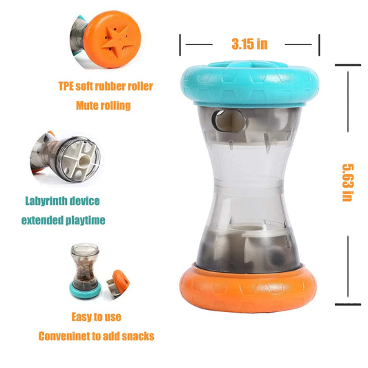 Treat Dispensing Slow Feeder,Interactive Dog Puzzle Toy, Dogs Enrichment Toy to Keep Them Busy