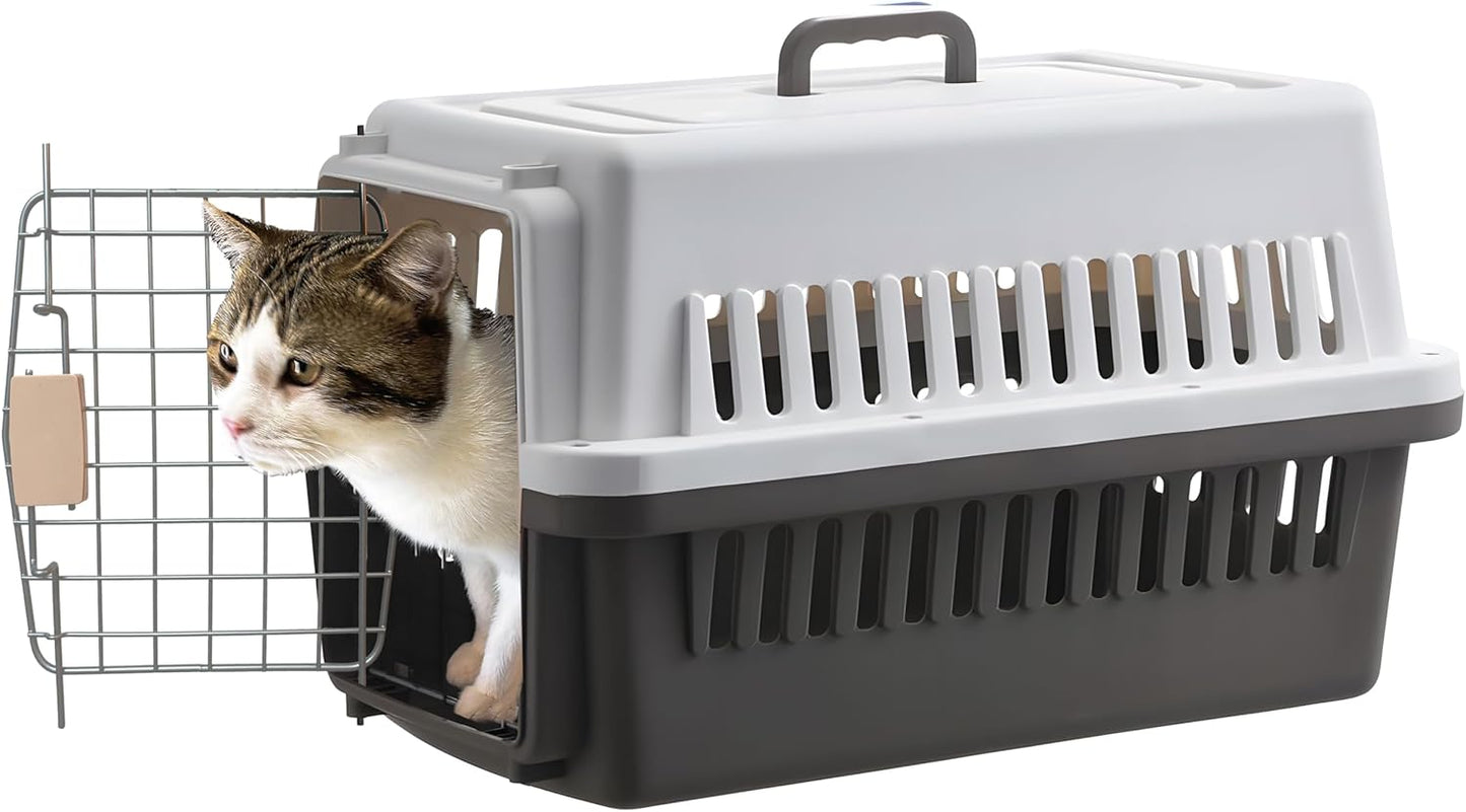 -Pets Spree Travel Pet Carrier Dog/Cat Hard-Sided Carriers for Pets up to 14 Pounds Small Animal Carrier Airline/Road Travel Approved Stout (Blue)