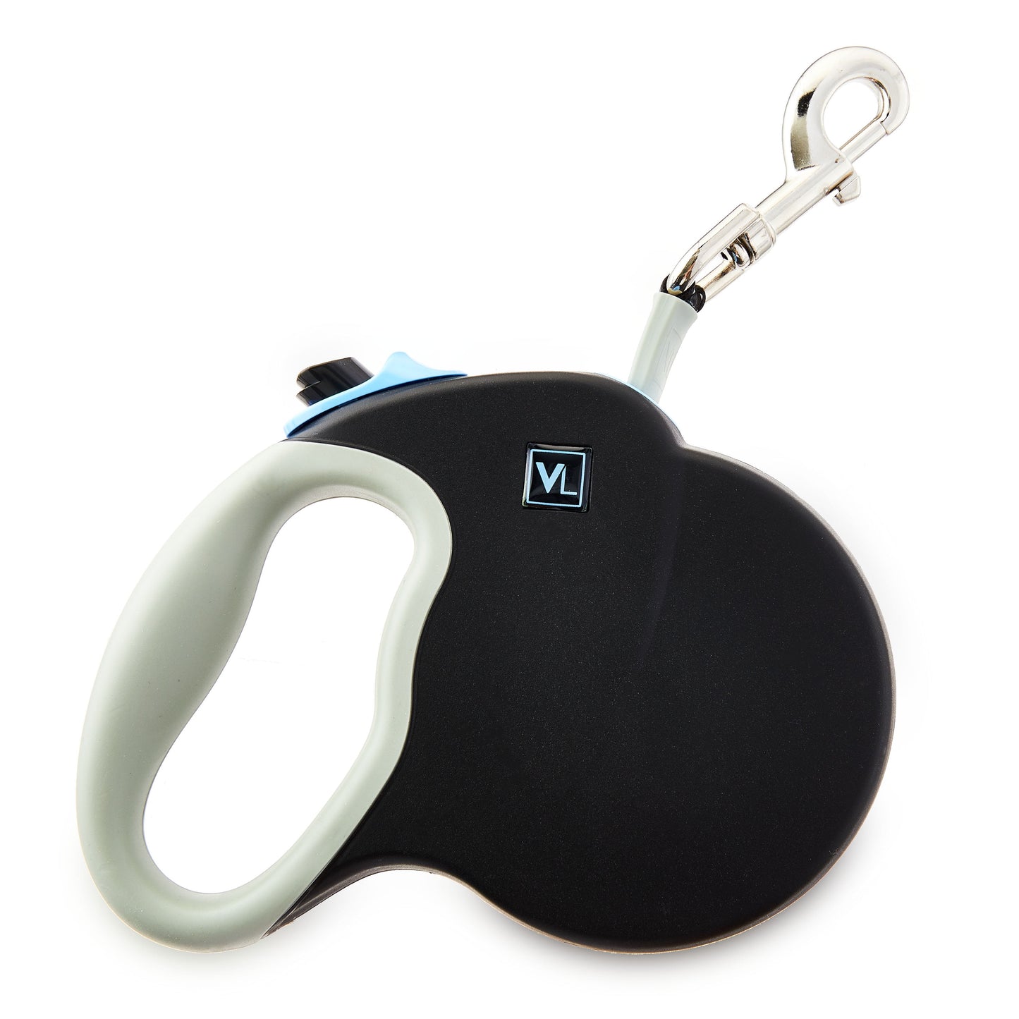 13' Heavy Duty Nylon Reflective Retractable Dog Leash, Black, XS/S - for Dogs up to 26LB