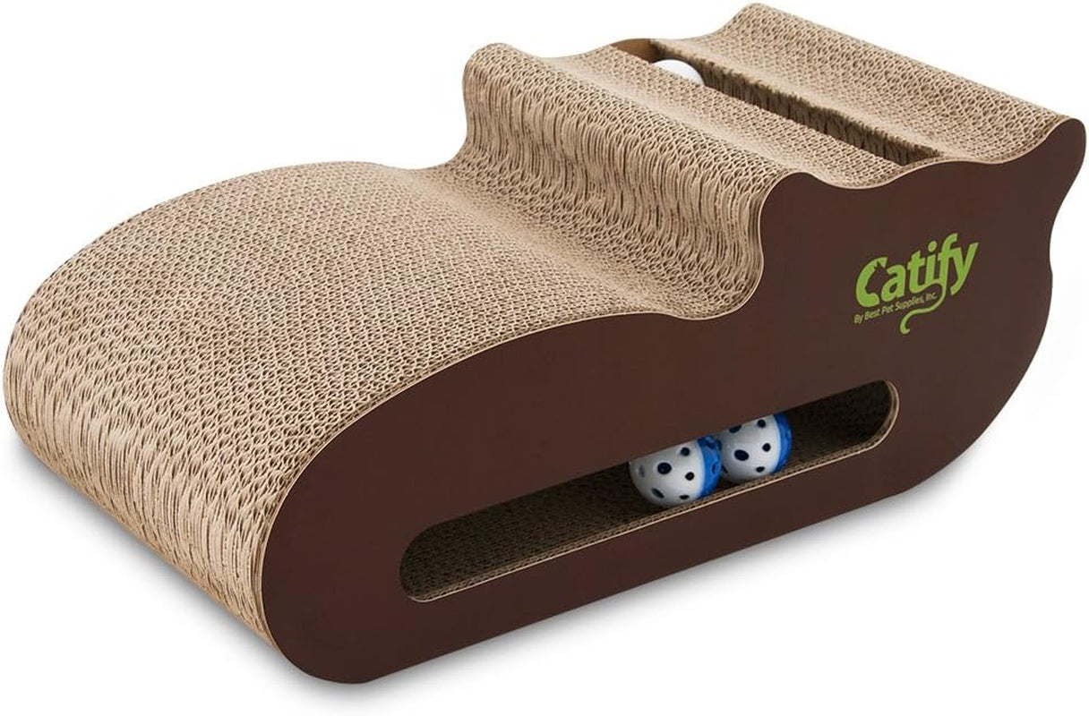 Cat Scratcher Replacement Pads - Cardboard Cat Scratcher Pad, Relieves Stress, Supports Pet Behaviors, 5 Count