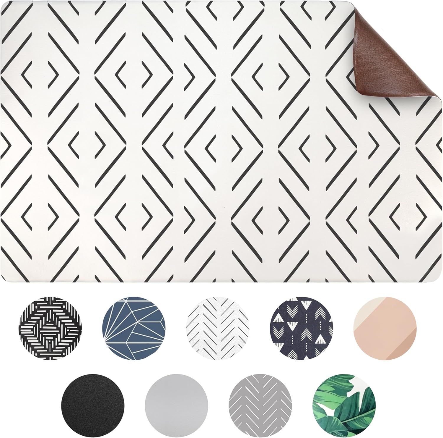 Dog Mat for Food and Water, Cat Feeding Mat | Waterproof Dog Bowl Mat | Non-Slip Pet Food Mat for Floors | Pet Mats for Food and Water | Easy to Clean