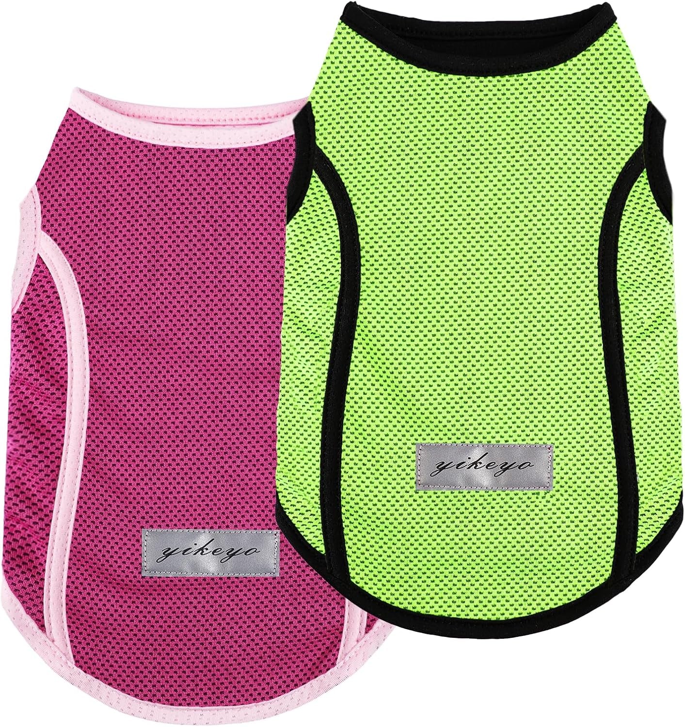 2 Pack Shirts for Dog Quick Dry Vest Boy Girl Summer, Puppy T-Shirt with Reflective Strip Sun Protection Sleeveless Cool Clothes, Breathable Cat Tank Top Pet Apparel (Blue and Turquoise, XS)