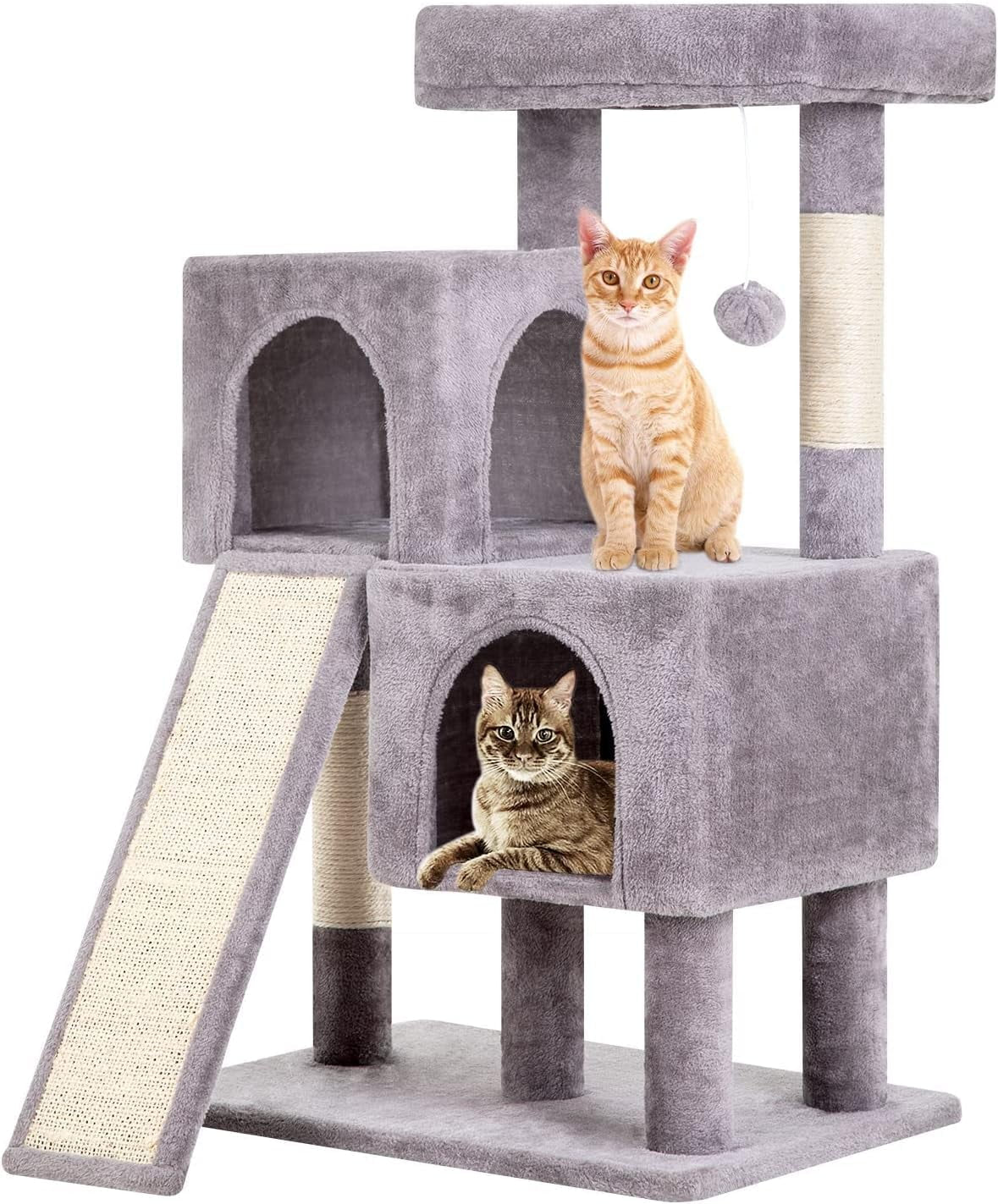 36 Inches Cat Tree for Indoor,Dark Gray.