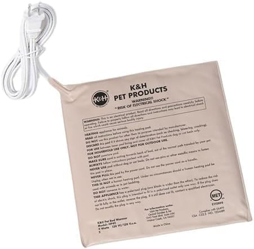 Pet Bed Warmer, Turn Any Pet Bed into a Heated Cat or Dog Bed, Waterproof Indoor Heated Warming Pad Insert, Automatic Temperature, Safety Listed - Extra-Large 25.5 X 15.75In Tan