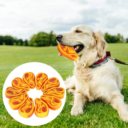 10Pcs Dog Squeaky Toy Simulation Steak Shape Interactive Vinyl Puppy Chewing Sound Toy,Squeaky Steak Dog Toy,Vinyl Puppy Squeaky Toy