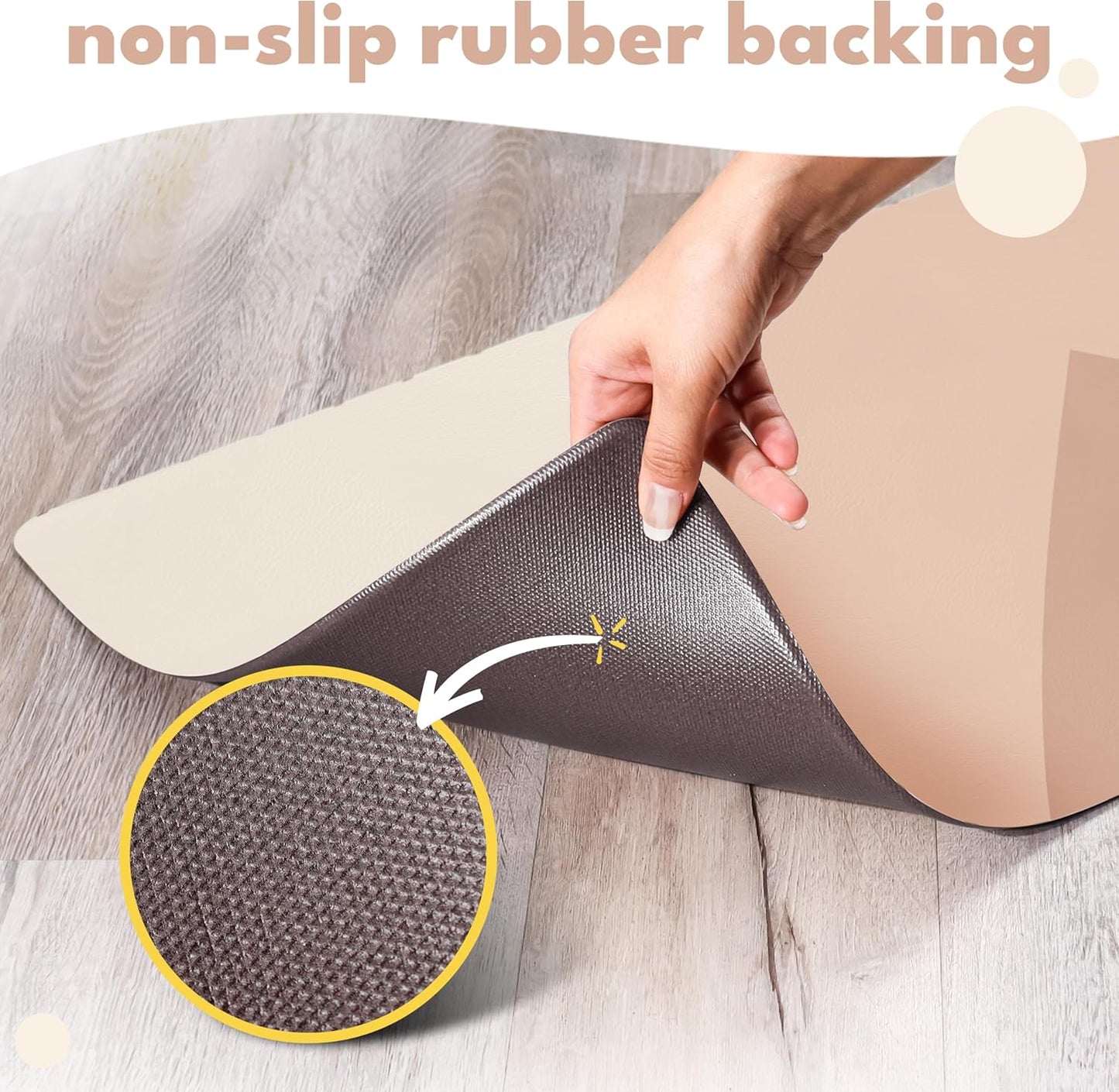 Dog Mat for Food and Water, Cat Feeding Mat | Waterproof Dog Bowl Mat | Non-Slip Pet Food Mat for Floors | Pet Mats for Food and Water | Easy to Clean