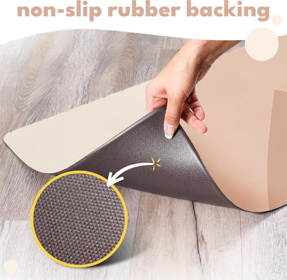 Dog Mat for Food and Water, Cat Feeding Mat | Waterproof Dog Bowl Mat | Non-Slip Pet Food Mat for Floors | Pet Mats for Food and Water | Easy to Clean