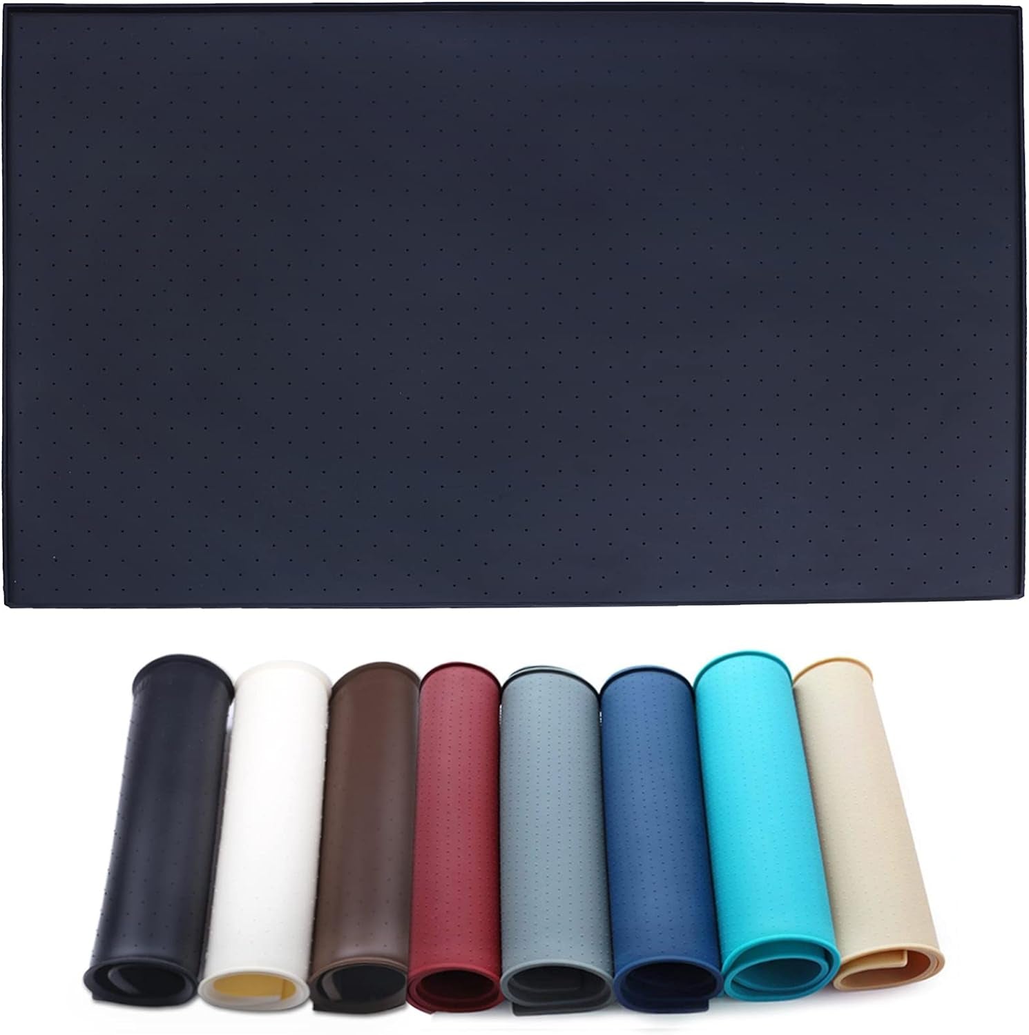 Cat Feeding Mat, Silicone Pet Food Mat, Food Grade Waterproof Anti-Messy Raised-Edges Mat for Puppy Kitty Dog Cat, S(19X12Inch), Burgundy