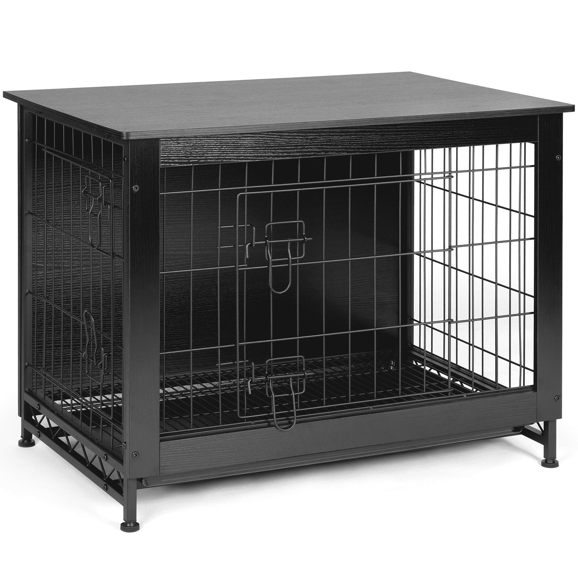 Dog Crate Furniture up to 70 Lbs for Large Dogs, Side End Table, Pet Kennel for Indoor
