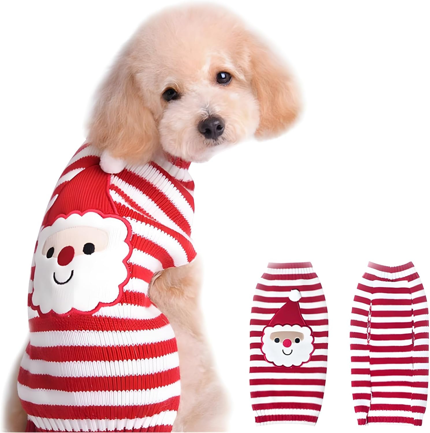Rudolph the Red Nosed Reindeer Sweater Pet Holiday Clothes Cat Sweater Dog Sweater Winter Clothing Teddy Poodle Autumn Winter Clothes Dog Clothes (Red Nose, Xx-Small)