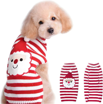 Rudolph the Red Nosed Reindeer Sweater Pet Holiday Clothes Cat Sweater Dog Sweater Winter Clothing Teddy Poodle Autumn Winter Clothes Dog Clothes (Red Nose, Xx-Small)