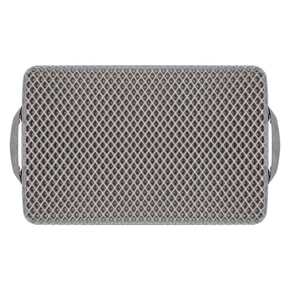 Double Layer anti Tracking Waterproof Cat Litter Trapping Mat Gray