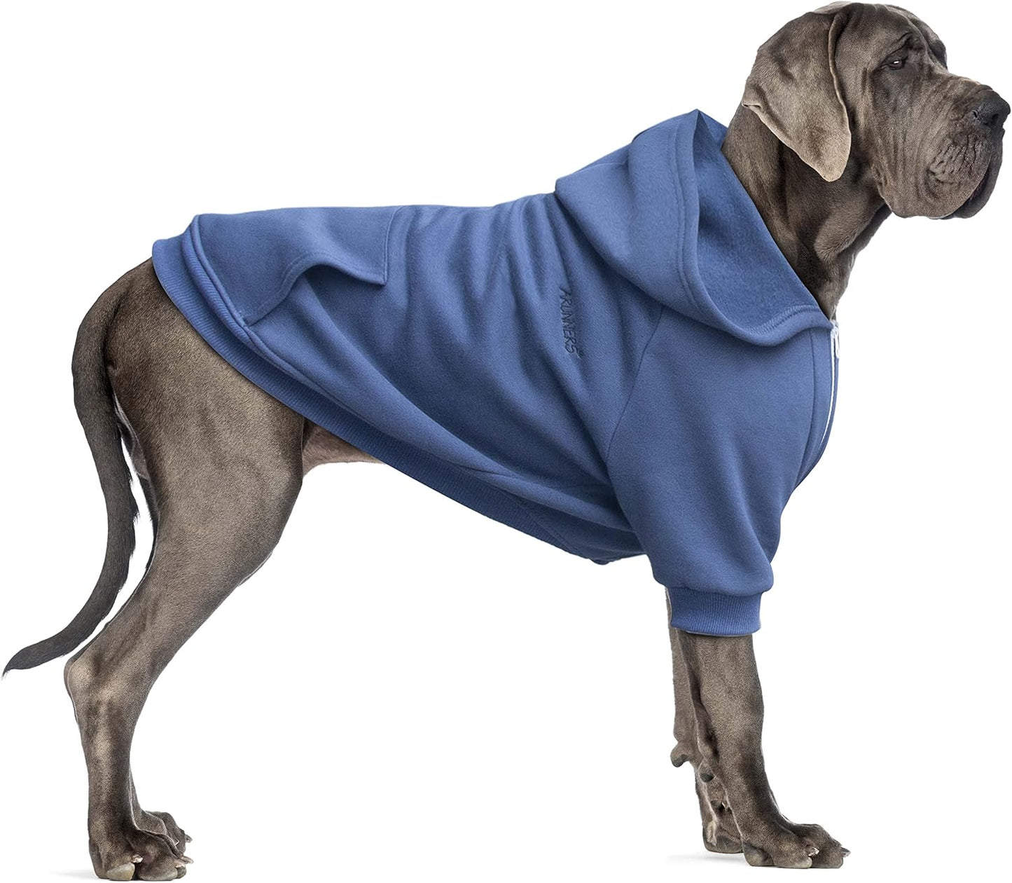 Extra Large Dog Clothes Hoodies Zip up Sweaters for Big Dogs Labrador German Shepherd Blue 3XL