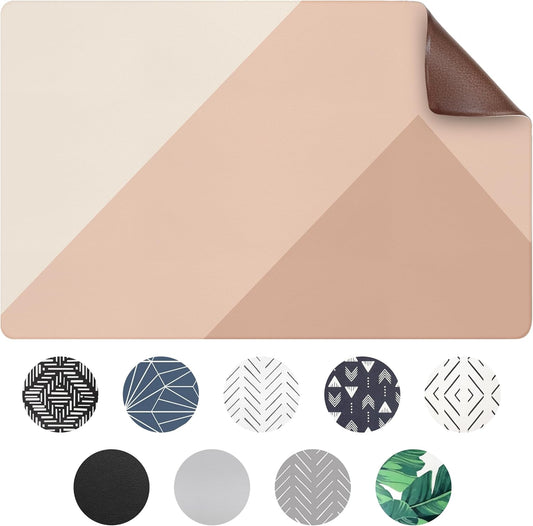 Dog Mat for Food and Water, Cat Feeding Mat | Waterproof Dog Bowl Mat | Non-Slip Pet Food Mat for Floors | Pet Mats for Food and Water | Easy to Clean