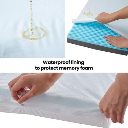 Orthopedic Memory Foam Dog Bed,Cooling Dog Beds for Medium Dogs, Washable Pet Beds for Crate with Faux Fur Cover, Waterproof Lining, M(29Inch)