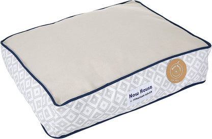 Now House for Pets Grey Diamond Cuddler Dog Bed, Small Dog Bed, Washable, Cotton/Poly Blend, 24.0"L X 19.0"W X 8.0"Th