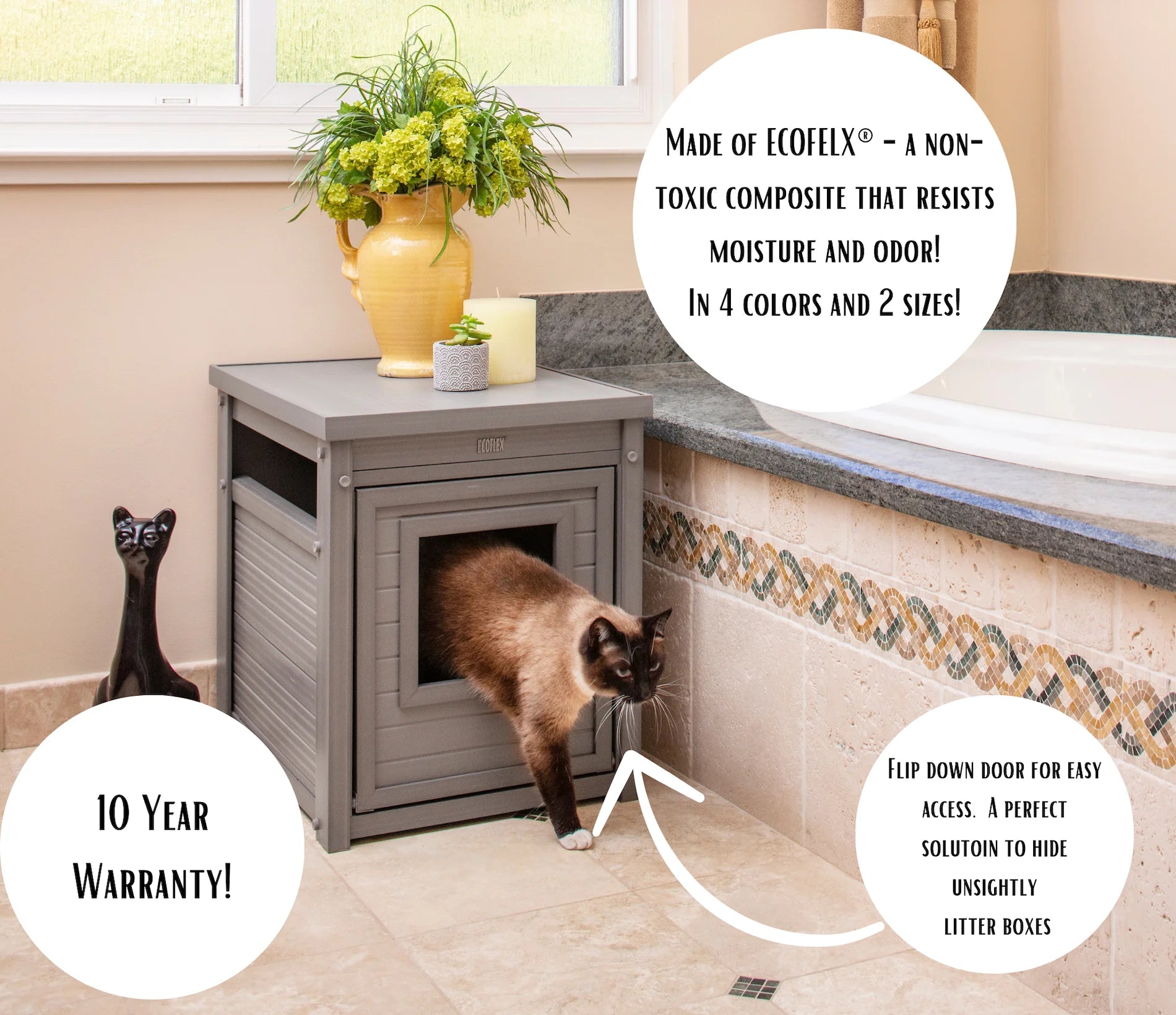 ® ECOFLEX® Litter Loo® Litter Box Enclosure End Table