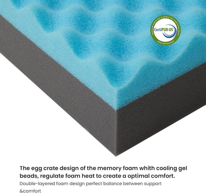 Orthopedic Memory Foam Dog Bed,Cooling Dog Beds for Medium Dogs, Washable Pet Beds for Crate with Faux Fur Cover, Waterproof Lining, M(29Inch)