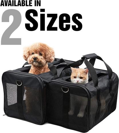 Pet Travel Carrier Soft Sided Portable Bag, Medium