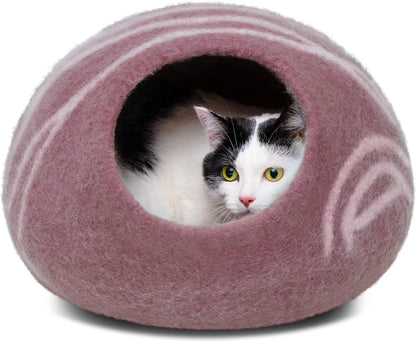 Cat Enclosure – Premium Felt Cat Enclosure for Indoor Cats, Handmade 100% Merino Wool
