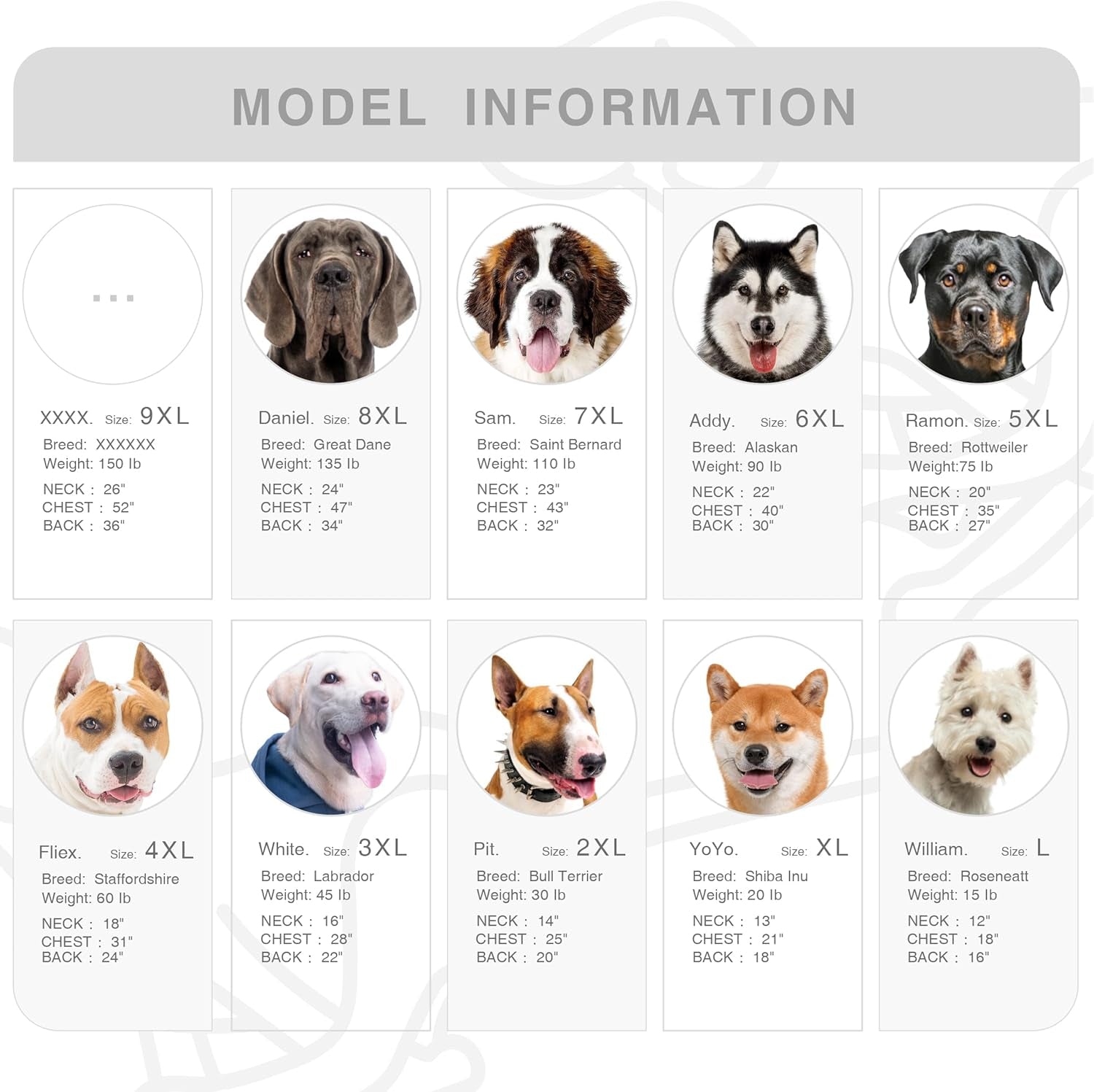 Extra Large Dog Clothes Hoodies Zip up Sweaters for Big Dogs Labrador German Shepherd Blue 3XL