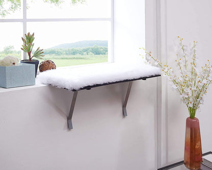 Cat Window Perch-Mounted Shelf Bed for Cat-Funny Sleep DIY Kitty Sill Window Perch- Washable Foam Cat Seat