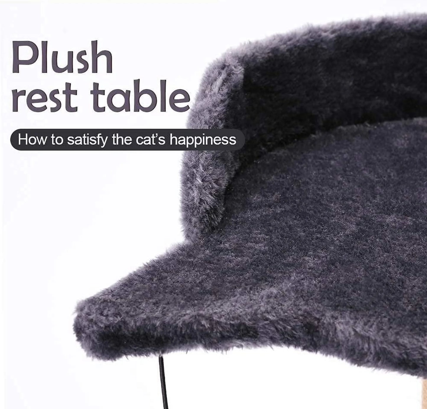 29" Cat Tree Tower Scratching Post with Perch, Sisal Cat Scratchers Poles Toys for Indoor Small Medium Cats Gray