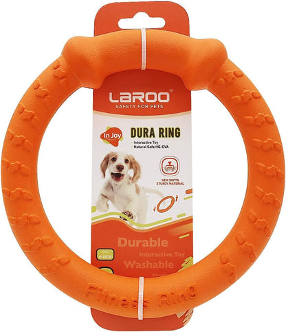 Dog Ring Toy - Durable Flying Ring for Fetch, Water Play & Training | Tough Chew-Proof Design for Aggressive Chewer Breeds, Easy-Throw Lightweight Frisbee for Medium/Large Dogs(Green/30Cm)