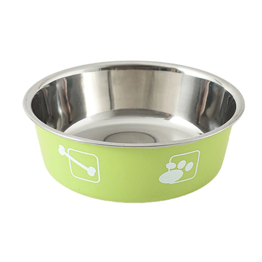 Dog Bowls Stainless Steel Dog Bowl with Non Skid Rubber Base,Durable Food Water Dishes Dog Bowls Feeder Bowl for Small Medium Dogs Cats