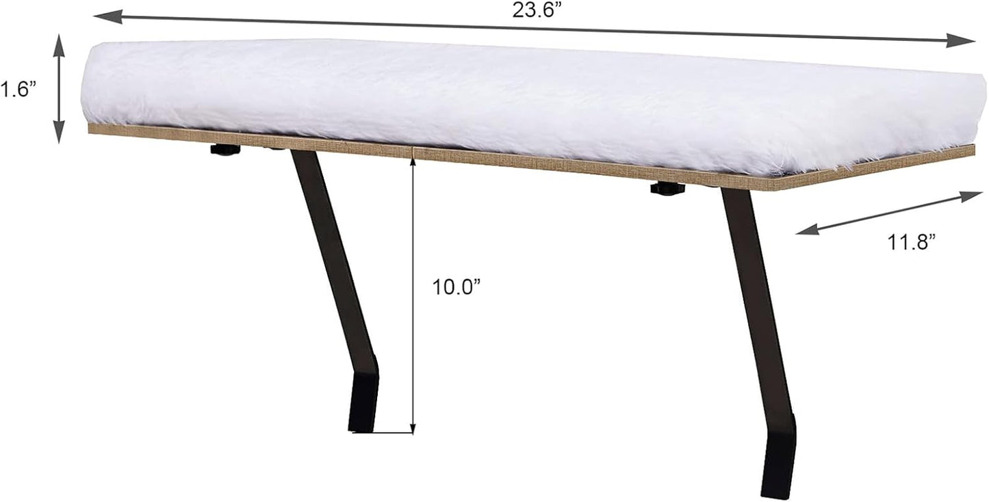 Cat Window Perch-Mounted Shelf Bed for Cat-Funny Sleep DIY Kitty Sill Window Perch- Washable Foam Cat Seat