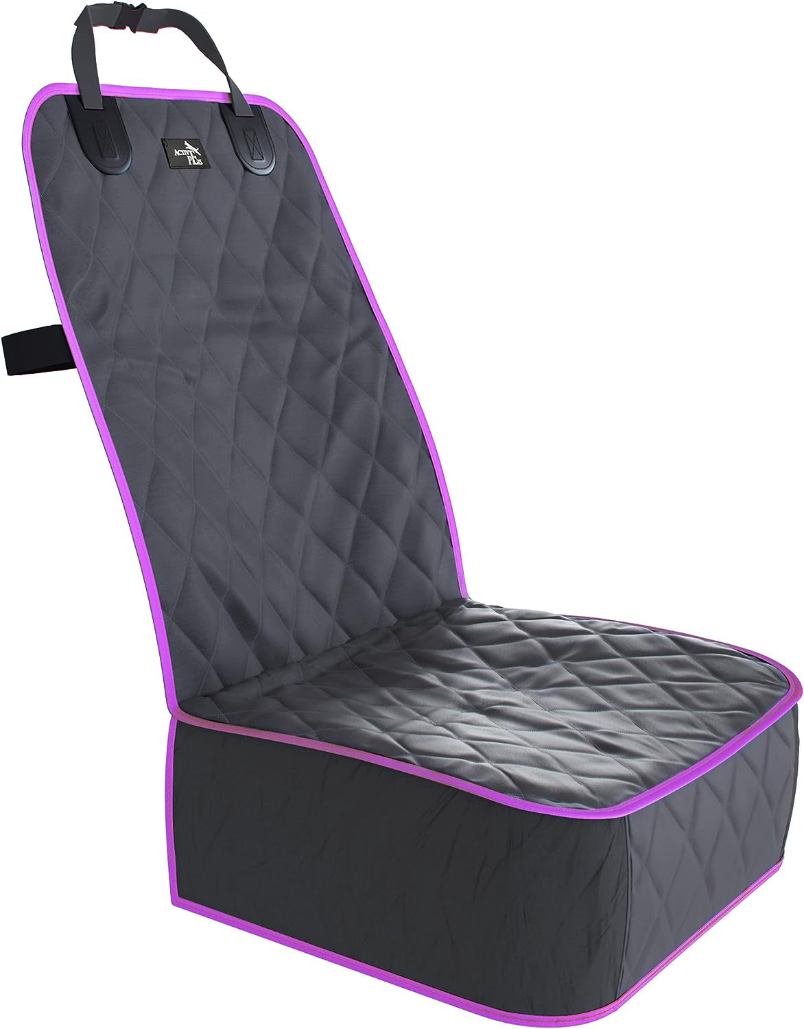 Dog Car Seat Cover, Waterproof Front Seat Protector for SUV Truck Sedan, Pet Safety Travel Comfort System with Universal Fit, Orange