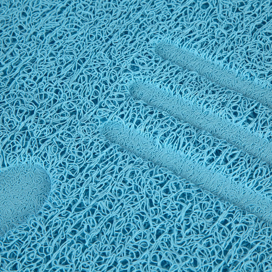 Blue Cat Shaped Litter Trapper Keeper Mat 23.5" X 17.5"