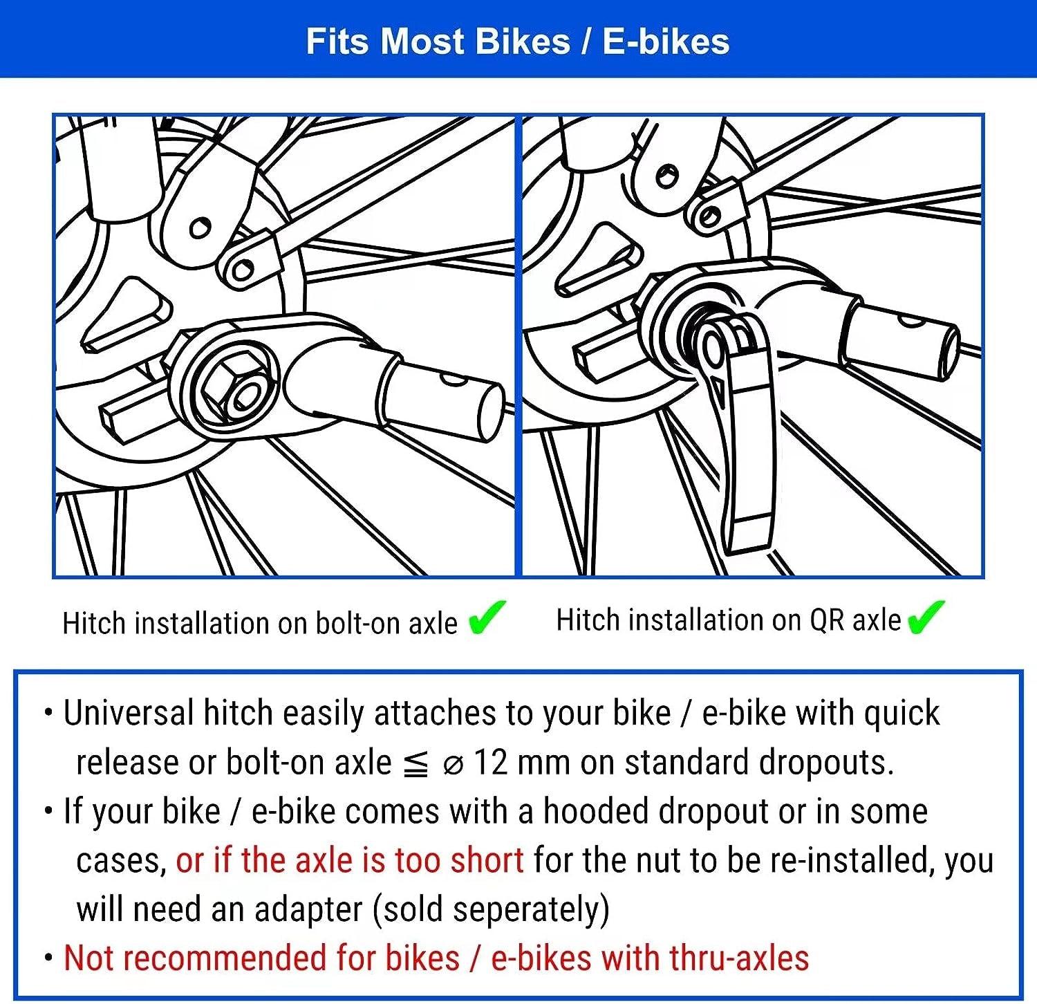® Premium M Pet Bike Trailer & Stroller 2-In-1,For Dogs up to 50 Lbs,Parking Brakes,Easy Folding Cart Frame, Universal Bicycle Coupler,E-Bike Friendly