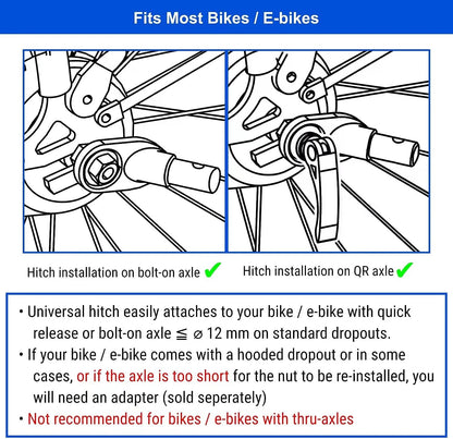 ® Premium M Pet Bike Trailer & Stroller 2-In-1,For Dogs up to 50 Lbs,Parking Brakes,Easy Folding Cart Frame, Universal Bicycle Coupler,E-Bike Friendly