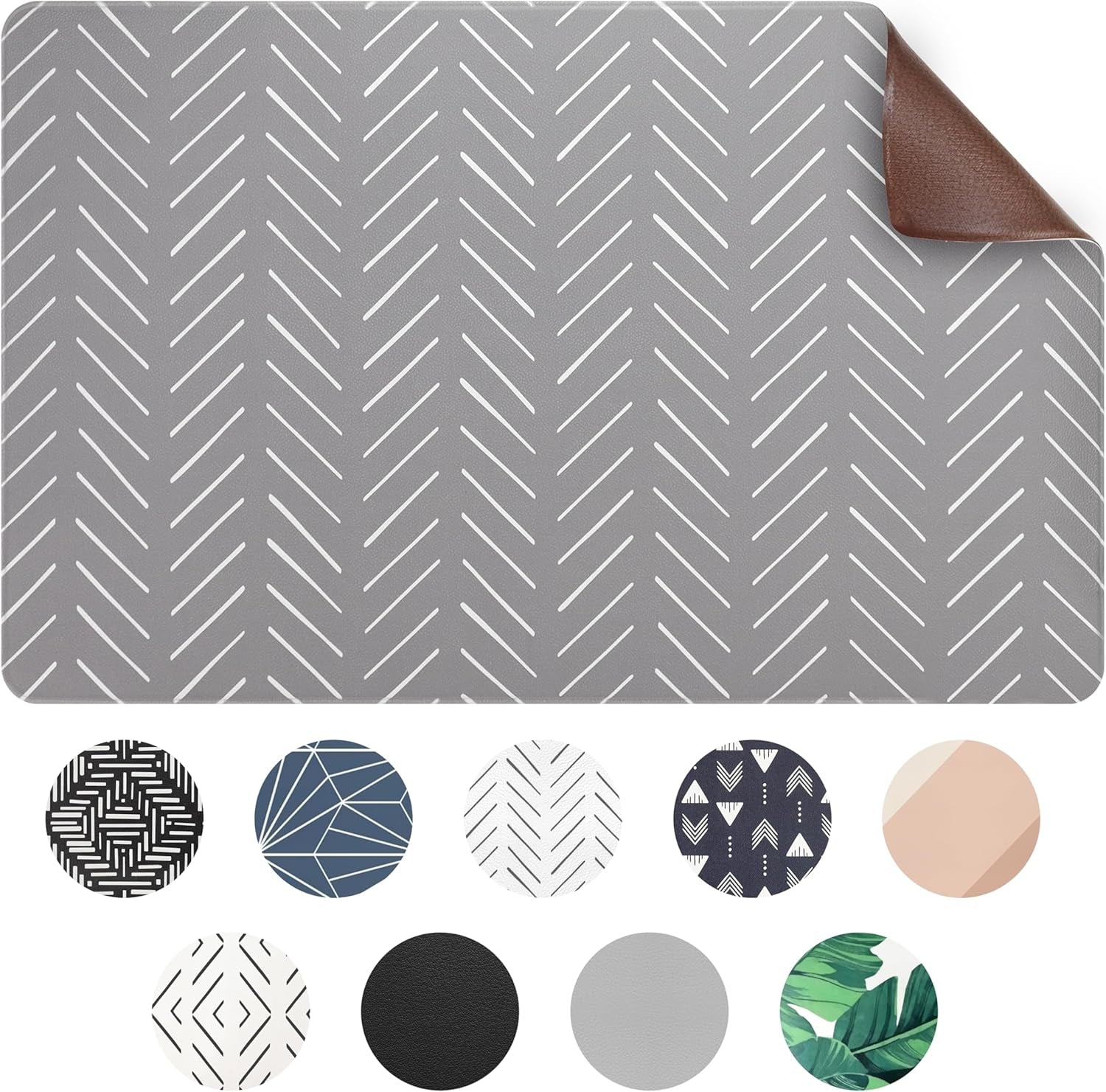 Dog Mat for Food and Water, Cat Feeding Mat | Waterproof Dog Bowl Mat | Non-Slip Pet Food Mat for Floors | Pet Mats for Food and Water | Easy to Clean