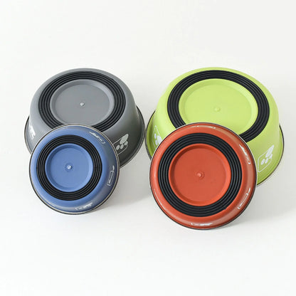 Dog Bowls Stainless Steel Dog Bowl with Non Skid Rubber Base,Durable Food Water Dishes Dog Bowls Feeder Bowl for Small Medium Dogs Cats