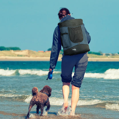 Medium Pet Travel Backpack Carrier for Dogs Cat Animal Puppy, Breathable Mesh Net Removable Sherpa Bed Outdoor Carrier F