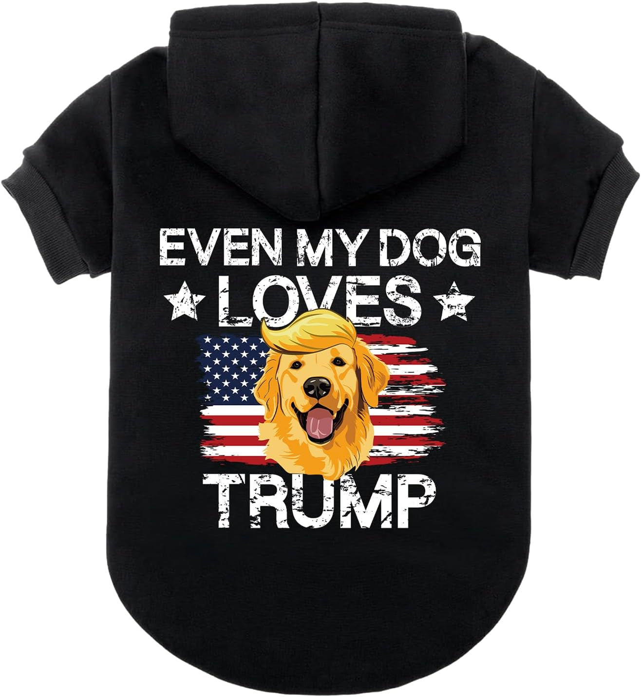 Bad to the Bone Lettered Dog Hoodie - Warm Fleece Sweatshirt with Hood and Leash Hole, Cozy Soft Pet Outfit for Small Medium Dogs, M