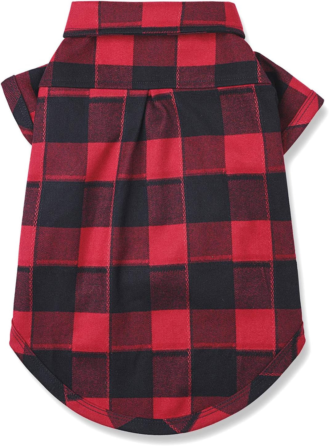 Dog Shirt Plaid Puppy Clothes for Small Medium Large Dogs Cats Boy Girl Kitten Soft Pet T-Shirt Breathable Tee Outfit Adorable Grid Apparel Halloween Thanksgiving [Red#1; S]