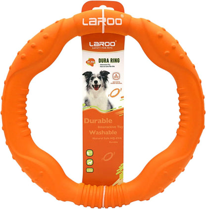 Dog Ring Toy - Durable Flying Ring for Fetch, Water Play & Training | Tough Chew-Proof Design for Aggressive Chewer Breeds, Easy-Throw Lightweight Frisbee for Medium/Large Dogs(Green/30Cm)