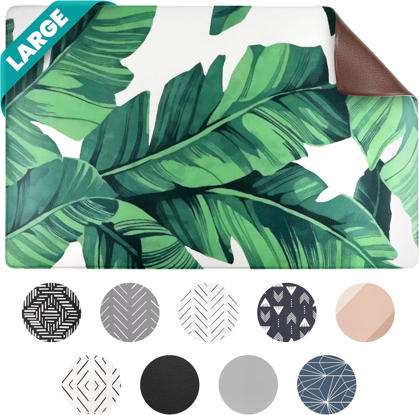 Dog Mat for Food and Water, Cat Feeding Mat | Waterproof Dog Bowl Mat | Non-Slip Pet Food Mat for Floors | Pet Mats for Food and Water | Easy to Clean