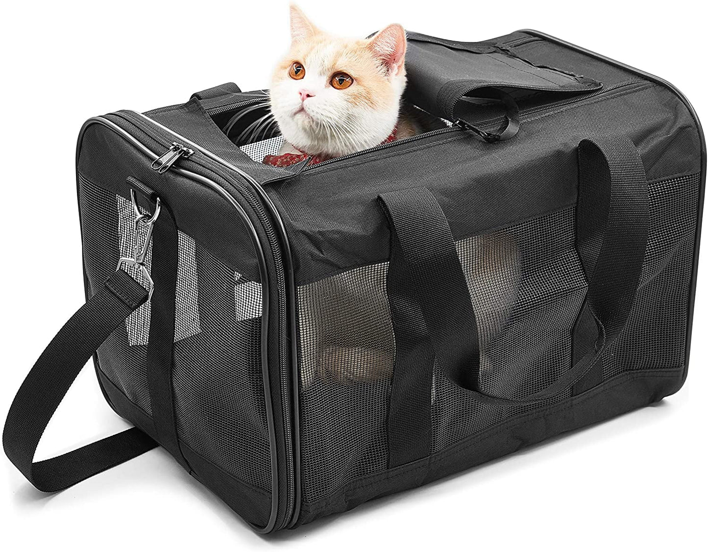Pet Travel Carrier Soft Sided Portable Bag, Medium