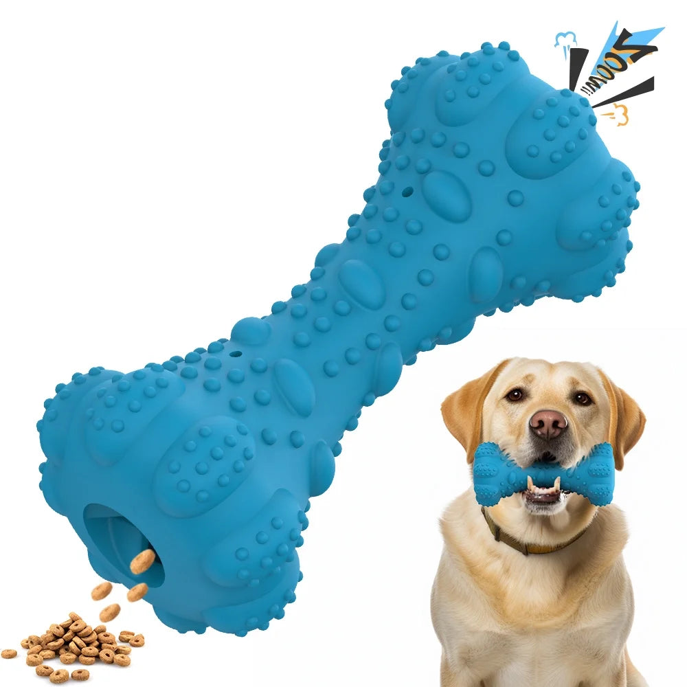 Dog Chew Toys for Aggressive Chewers,Ultra-Durable Natural Rubber Dog Teeth Grinding Toys for Medium Large Aggressive Dogs,Interactive Chew Toy for Dogs Teeth Cleaning Prevent Boredom