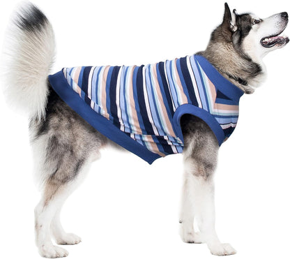 Extra Large Dog Clothes Hoodies Zip up Sweaters for Big Dogs Labrador German Shepherd Blue 3XL