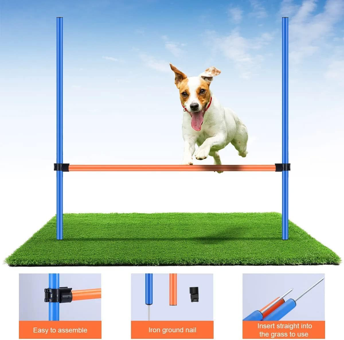 Dog Training Exercise Equipment, Dog Agility Training Equipment, Jump Training Hurdles Equipment,Playground Equipment Outdoor