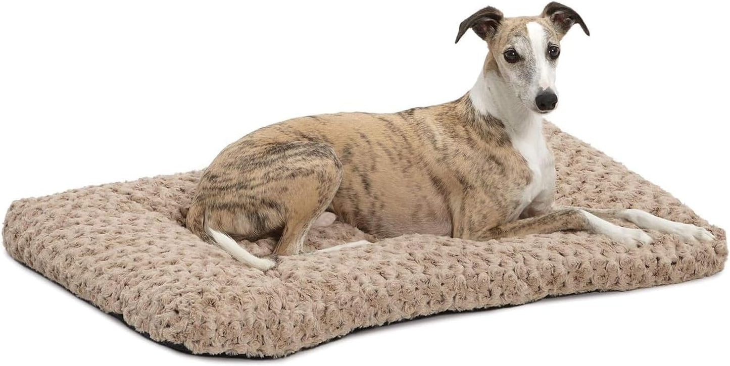 Deluxe Dog Beds | Super Plush Dog & Cat Beds Ideal for Dog Crates | Machine Wash & Dryer Friendly, 1-Year Warranty