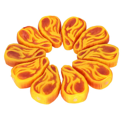 10Pcs Dog Squeaky Toy Simulation Steak Shape Interactive Vinyl Puppy Chewing Sound Toy,Squeaky Steak Dog Toy,Vinyl Puppy Squeaky Toy