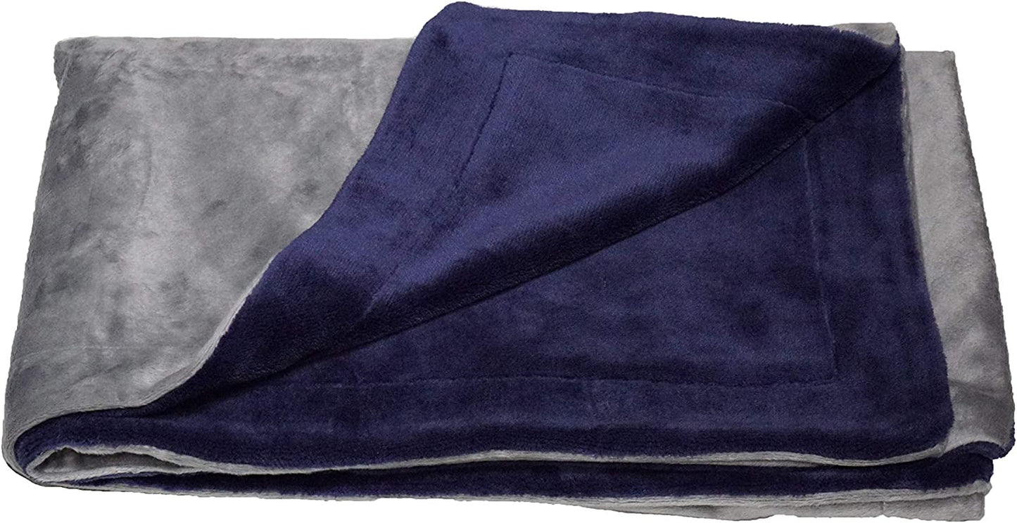 Premium 100% Waterproof Two-Sided Silky Soft Throw Dog Blanket Cat Blanket with Reversible Dual-Layers