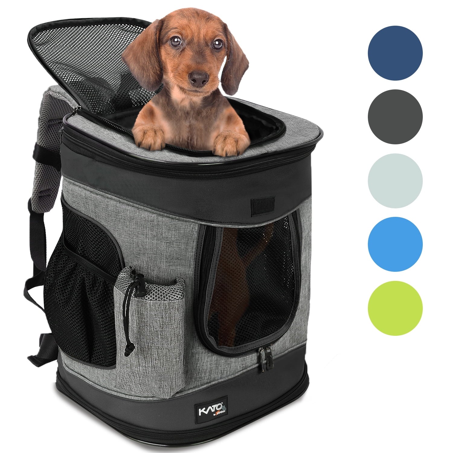 Medium Pet Travel Backpack Carrier for Dogs Cat Animal Puppy, Breathable Mesh Net Removable Sherpa Bed Outdoor Carrier F